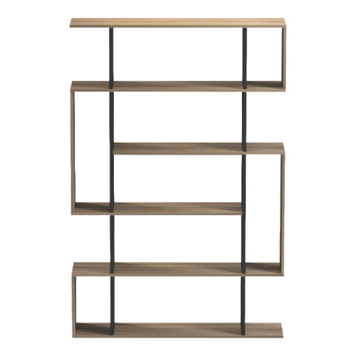 Mito pakoworld sonoma-anthracite bookcase 108.5x25x161cm