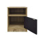 Lenea pakoworld bedside table sonoma-anthracite 40x40x50cm