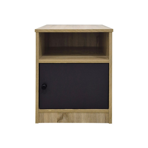 Lenea pakoworld bedside table sonoma-anthracite 40x40x50cm