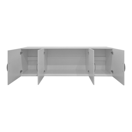 Alvia pakoworld four-leaf wardrobe loft white 200x51x60cm