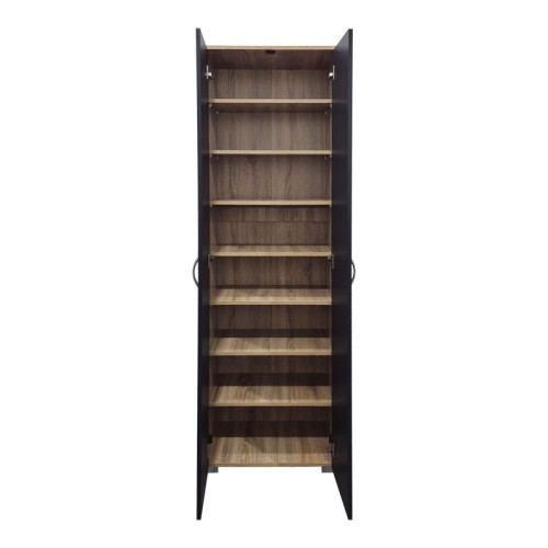 Shoe rack-wardrobe Racka pakoworld sonoma-anthracite 58x34x186cm