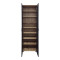 Shoe rack-wardrobe Racka pakoworld sonoma-anthracite 58x34x186cm