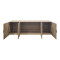 Alvia pakoworld four-leaf wardrobe loft sonoma 200x51x60cm