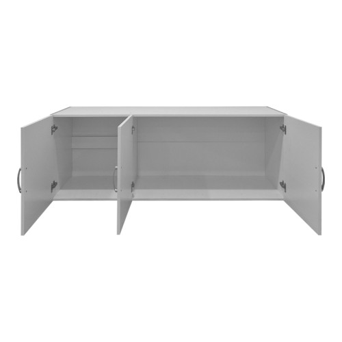 Alvia pakoworld three-leaf wardrobe loft white 150x51x60cm