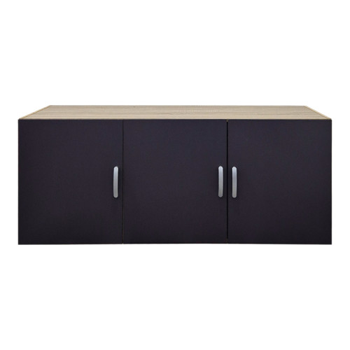 Alvia pakoworld sonoma-anthracite three-leaf wardrobe 150x51x60cm