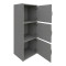 Soline pakoworld column cabinet light grey 40x34.5x90.5cm