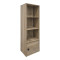 Lenobia pakoworld column bookcase with cabinet sonoma 30.5x24x95cm