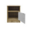 Lenea pakoworld bedside table sonoma-white 40x40x50cm