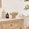 Decorative bowl Lorvion pakoworld ceramic beige D22x14cm
