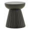 Side table Nemira pakoworld solid mango wood black D30x35cm