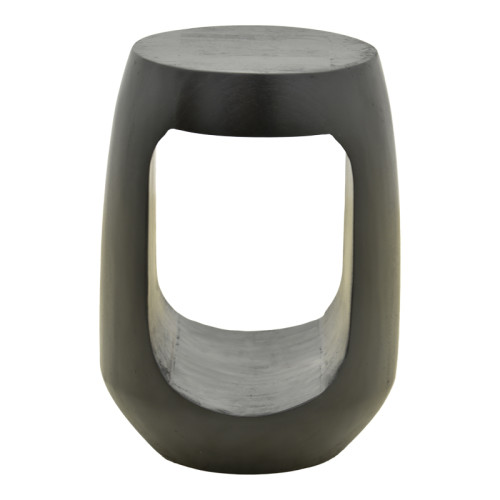 Side table Lenora pakoworld solid mango wood black D33x45cm