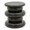 Side table Circena pakoworld solid mango wood black D40x45cm