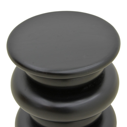 Side table Circena pakoworld solid mango wood black D40x45cm