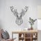 Wall deco Stagio pakoworld black metal 40x0.15x40cm