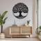 Wall deco Lifeto pakoworld black metal D80x0.15cm