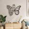 Wall deco Terfia pakoworld black metal 60x0.15x60cm