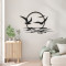Wall deco Sunsy pakoworld black metal 40x0.15x60cm