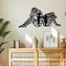 Wall deco Innero pakoworld black metal 50x0.15x25cm