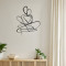 Wall deco Emensa pakoworld black metal 40x0.15x50cm