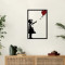 Wall deco Balezo pakoworld black metal 35x0.15x50cm