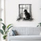 Wall deco Caten pakoworld black metal 50x0.15x50cm
