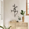 Wall deco Lovia pakoworld black metal 28x0.15x50cm