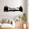 Wall deco Mounde pakoworld black metal 60x0.15x20cm