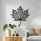 Wall deco Flowy pakoworld black metal 40x0.15x40cm