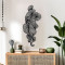 Wall deco Bilem pakoworld black metal 20x0.15x50cm
