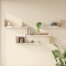 Wall shelf Flear pakoworld white with oak color 179x14.5x76,2cm