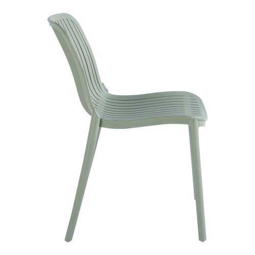 Teragi stackable chair pakoworld pp with UV protection mint 58x43.5x82cm