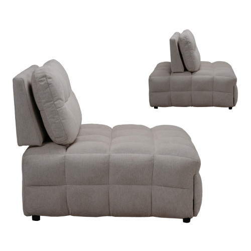 Jelica pakoworld armchair-bed with grey-beige fabric 88x110x86cm