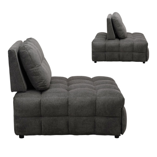 Jelica pakoworld armchair-bed with grey fabric 88x110x86cm