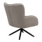 Fremilia pakoworld rotating armchair with grey-beige fabric 75x80x94cm