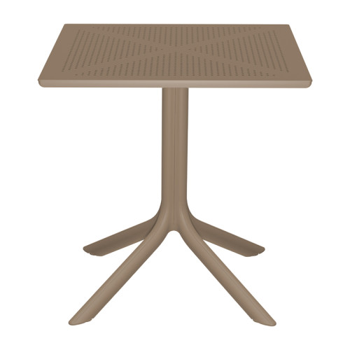 Dining table Groovy Zoi pakoworld 3 pcs cappuccino PP 60x60x76cm
