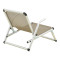 Beach chair Plazo pakoworld aluminum-textilene in champagne 55x70x59cm