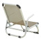 Playa pakoworld beach chair heavy duty with high back aluminum-textilene in champagne 54x72x63cm