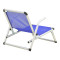 Beach chair Plazo pakoworld aluminum-textilene in blue shade 55x70x59cm