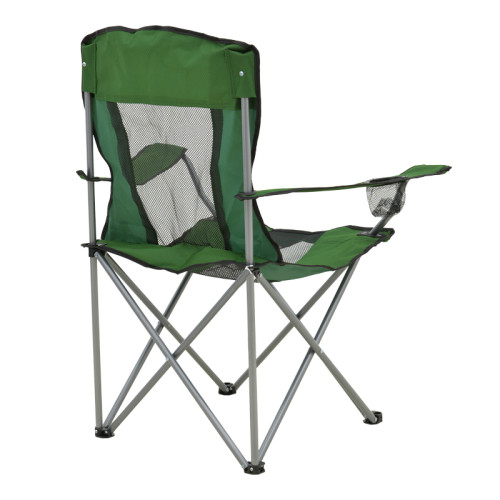 Beach-camping chair Pesca pakoworld metal-waterproof fabric in khaki shade 55x55x95cm