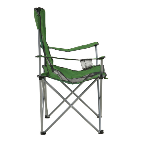 Beach-camping chair Pesca pakoworld metal-waterproof fabric in khaki shade 55x55x95cm