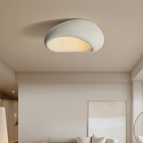 Led ceiling lamp Zulcere pakoworld E27 white ps 50x28cm