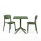 Dining table Groovy Berdian pakoworld 3 pcs dark green PP 60x60x76cm