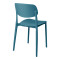 Stackable Berdian pakoworld pp chair in blue color 38x49x79cm