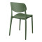 Stackable Berdian pakoworld pp chair in olive green color 38x49x79cm