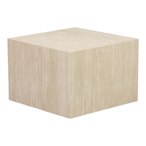 Side tables set 2pcs Coffina pakoworld mdf in travertine look