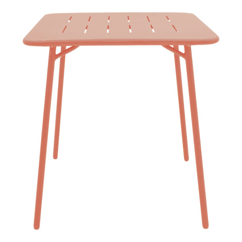 Table Moraja pakoworld terracotta metal 70x70x73cm