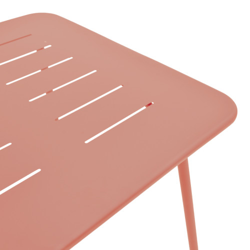 Table Moraja pakoworld terracotta metal 70x70x73cm