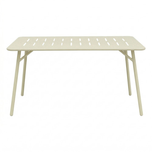Table Moraja pakoworld cream metal 140x80x70cm