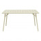 Table Moraja pakoworld cream metal 140x80x70cm