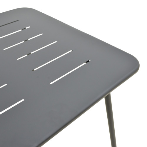Table Moraja pakoworld black metal 70x70x73cm